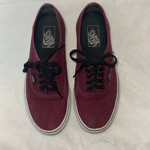 Authentic Burgundy Vans